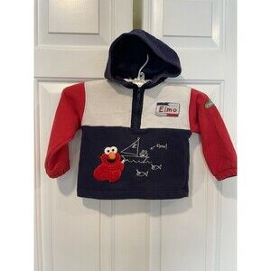 Vintage ELMO Shirt Hoodie Sweater Sesame Street Muppet Toddler Sz 24 Months ABCs